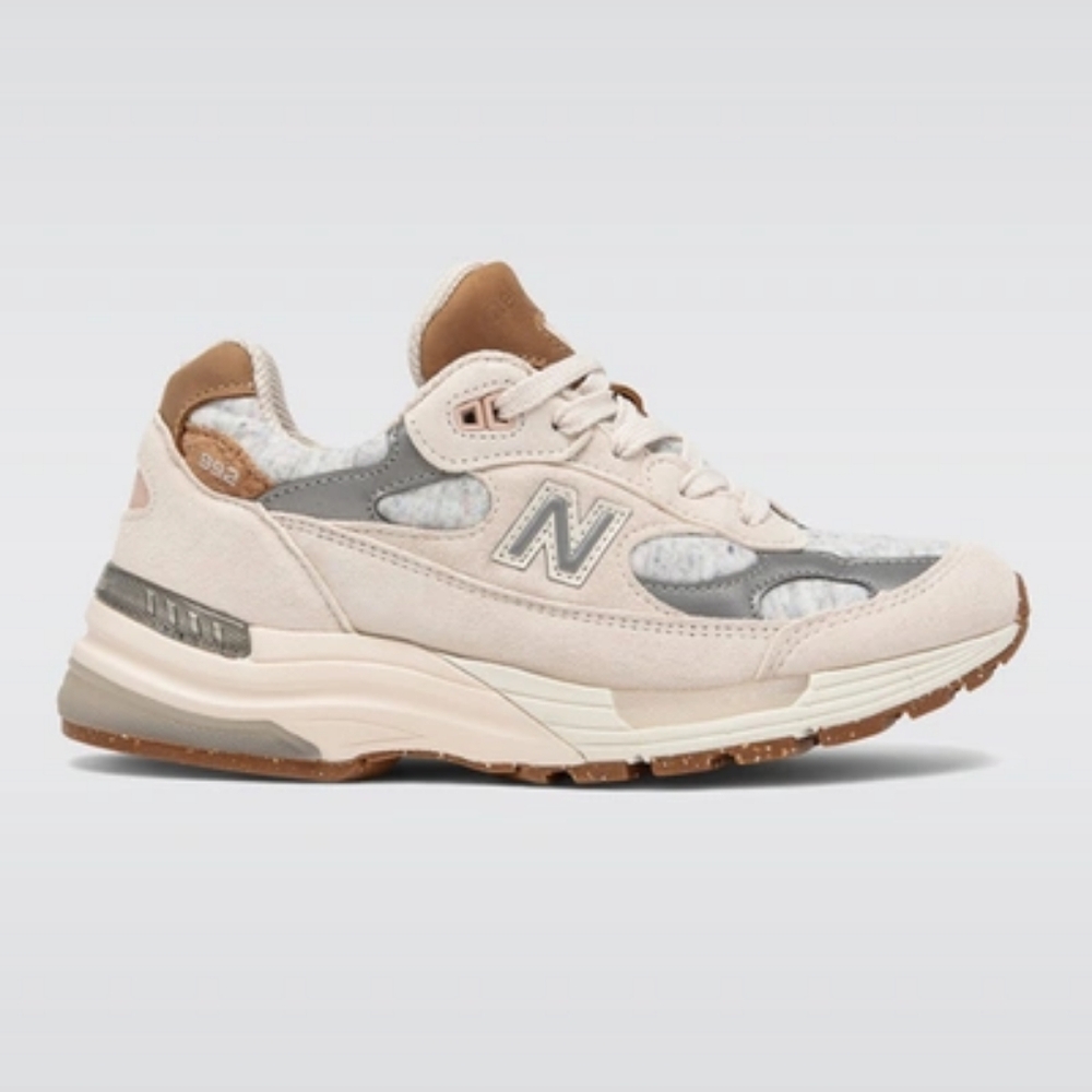 New Balance 992 Raw Silk Maple Sugar Sneakers